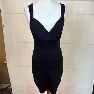 Express Black Sleeveless Bodycon Dress, Small